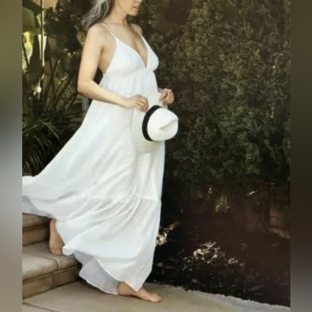Banana Republic White Maxi Dress